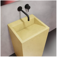 Умывальник напольный желтый 45L