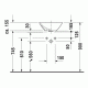 Умывальник на столешницу Duravit ME by Starck 42x42 см (0333420000)