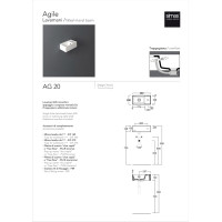 Умывальник SIMAS AG 20 Agile (AG20) Glossy white