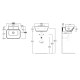 Умывальник SIMAS WA 08 Wave (WA08) Glossy white