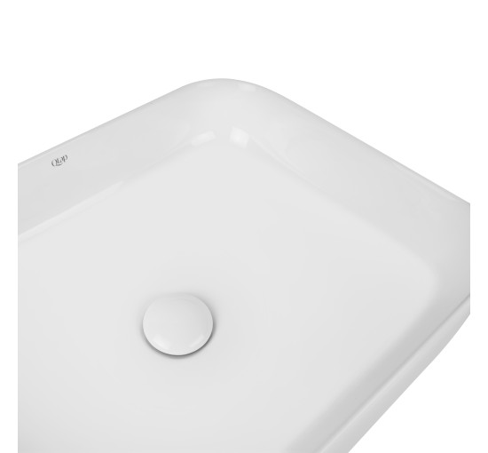 Раковина-чаша Qtap Tern 500x390x140 White с донным клапаном QT17112195W