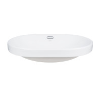 Раковина Qtap Leo 590x400x170 White с донным клапаном QT11114028W