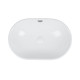 Раковина Qtap Leo 590x400x170 White с донным клапаном QT11114028W