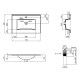 Раковина Qtap Albatross New 710x465x180 White з донним клапаном QT0111750670W