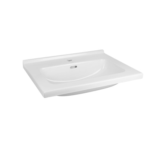 Раковина Qtap Albatross 01 610х467х195 White с донным клапаном QT0111FL8167AW