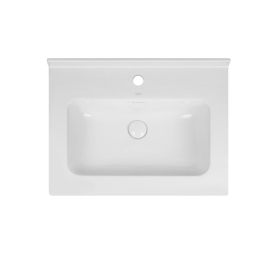 Раковина Qtap Albatross 01 610х467х195 White с донным клапаном QT0111FL8167AW