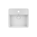 Раковина-чаша Qtap Crow 420х420х145 White с донным клапаном QT0511A054TW