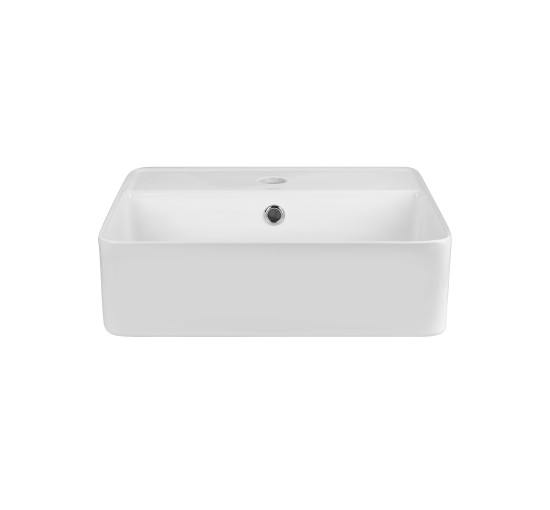 Раковина-чаша Qtap Crow 420х420х145 White с донным клапаном QT0511A054TW