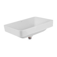 Раковина Qtap Crow 500x350x180 White з донним клапаном QT0511L582W