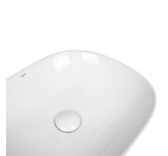 Раковина-чаша Qtap Aquarius 465x375x115 White с донным клапаном QT21112185W