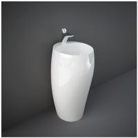 Раковина підлогова монолітна RAK Ceramics CLOUD біла глянцева CLOFS5001AWHA