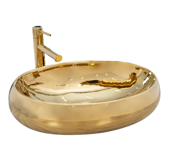 умивальник Rea Melania 40,5x60 gold (REA-U9001)