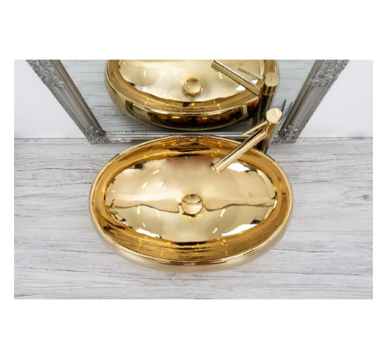 умивальник Rea Melania 40,5x60 gold (REA-U9001)