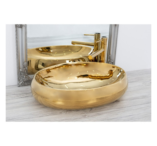 умивальник Rea Melania 40,5x60 gold (REA-U9001)
