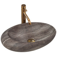 Раковина керамическая на столешницу Rea Roxy A Stone D. Grey (7830932748)