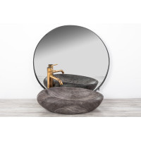 Раковина керамічна на стільницю Rea Roxy A Stone D.Grey (7830932748)