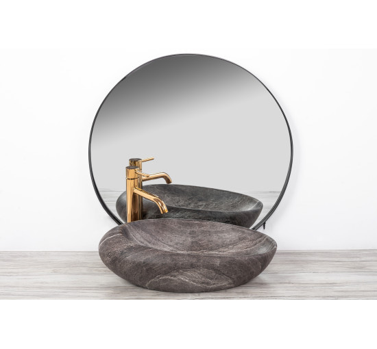 Раковина керамическая на столешницу Rea Roxy A Stone D. Grey (7830932748)