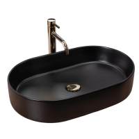 Умивальник (раковина) REA NADIA BLACK MATT накладний чорний