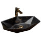 умивальник Rea Vegas 37x57 black marble (REA-U0994)