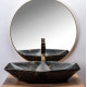 умивальник Rea Vegas 37x57 black marble (REA-U0994)