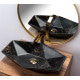 умивальник Rea Vegas 37x57 black marble (REA-U0994)
