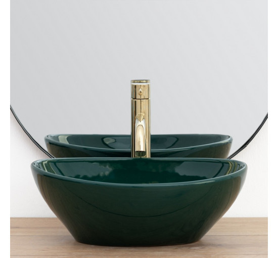 умывальник Rea Sofia 34,5x41 green (REA-U8543)