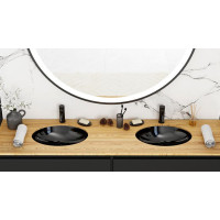 умывальник Rea Nel 39x47 black (REA-U1023)
