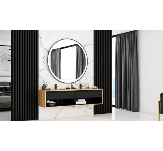 умивальник Rea Nel 39x47 black (REA-U1023)