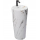 умивальник окремостоячий Rea Blanka 40x40 Marble Marmur Matt (REA-U8704)