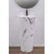 умивальник окремостоячий Rea Blanka 40x40 Marble Marmur Matt (REA-U8704)
