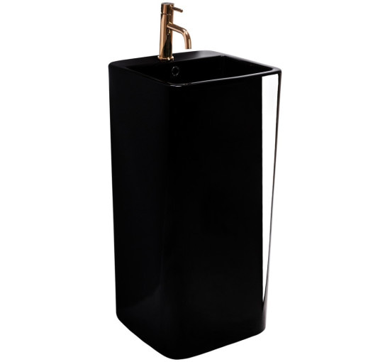 умивальник Rea Mia 40,5x40,5 black окремостоячий (REA-U6656)