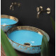 умывальник Rea Margot 52x40 blue/gold (REA-U8709)