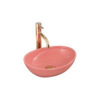умывальник Rea Sofia mini 41x34,5 pink shiny (REA-U6335)