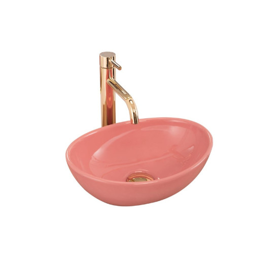 умывальник Rea Sofia mini 41x34,5 pink shiny (REA-U6335)