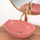 умывальник Rea Sofia mini 41x34,5 pink shiny (REA-U6335)