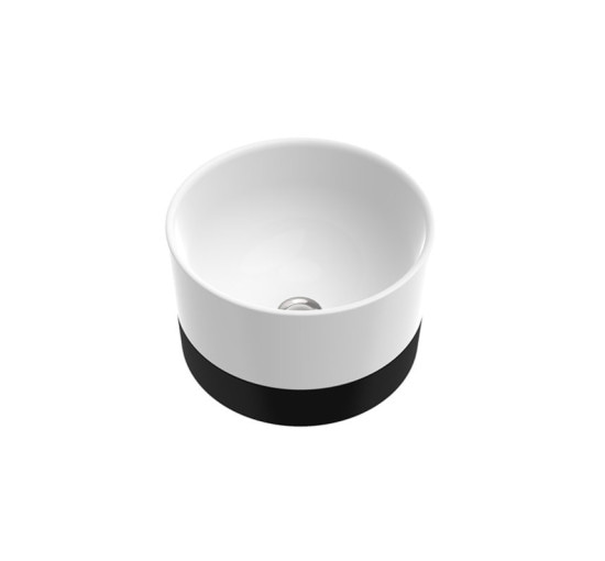Умивальник на стільницю з литого каменя Marmorin Duo II Black Panel (P_U_536_03_0380)