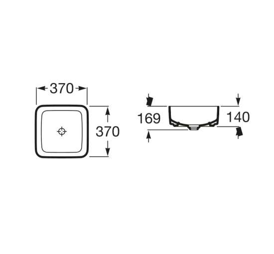 Умывальник Roca Inspira Square 37 (A327532000)