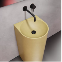 Умывальник напольный желтый 400L