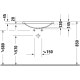Умивальник Duravit D-NEO вбудований зверху 60х44 см (0358600079)