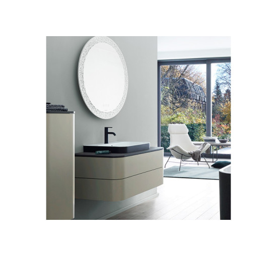 Умивальник на стільницю Duravit HAPPY D.2 60х46 см (2360606100) білий/антрацит матовий