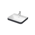 Умивальник на стільницю Duravit HAPPY D.2 60х46 см (2360606100) білий/антрацит матовий