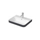 Умивальник на стільницю Duravit HAPPY D.2 60х46 см (2360606100) білий/антрацит матовий
