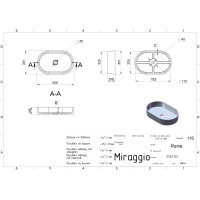 Умивальник Miraggio ROME GRAY MIRASTONE