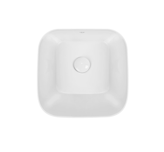 Раковина-чаша Qtap Scorpio 350х390х120 White с донным клапаном QT14112241W