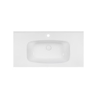 Раковина Qtap Albatross 5H 1000х500х210 White с донным клапаном QT01115100HW