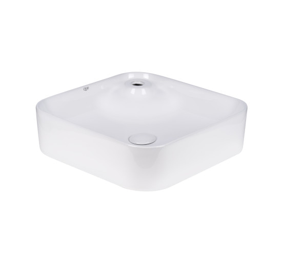 Раковина-чаша Qtap Stork 430x430x120 White с донным клапаном QT15112194W