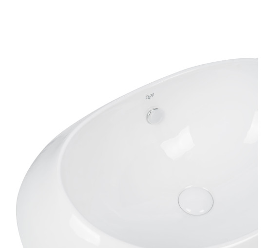 Раковина Qtap Leo 660x425x250 White з донним клапаном QT11114032W