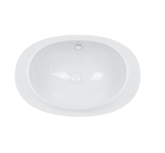 Раковина Qtap Leo 660x425x250 White с донным клапаном QT11114032W