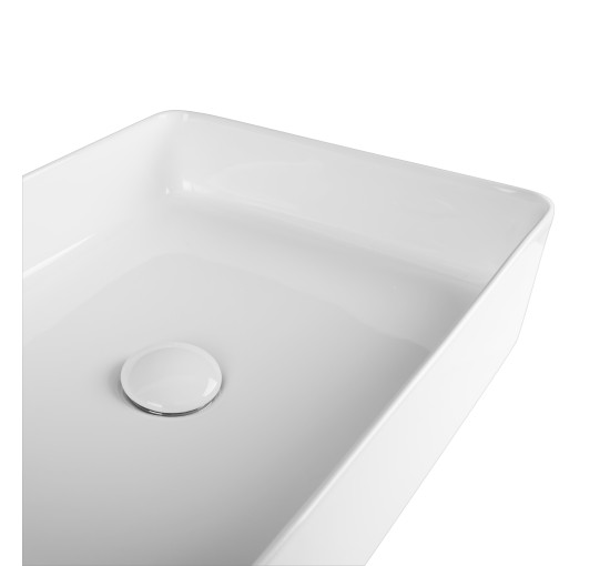 Раковина-чаша Qtap Tern 500х350х145 White з донним клапаном QT1711A055W