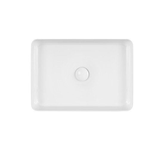 Раковина-чаша Qtap Tern 500х350х145 White з донним клапаном QT1711A055W